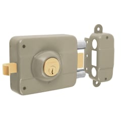 Chapa cerradura de sobreponer derecha alta segurida Hermex