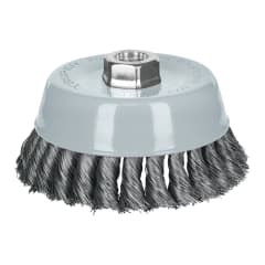 Escobilla tipo copa 5´´ alambre trenzado fino, Multi-rosca, Truper 0