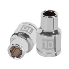 Dado hexagonal encastre 1/2'' de 10 mm. truper