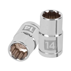 Dado poligonal encastre 1/2´´ de 14 mm, Truper
