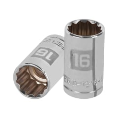 Dado poligonal encastre 1/2´´ de 16 mm, Truper