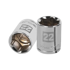 Dado hexagonal encastre 1/2'' de 22 mm Truper