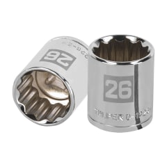 Dado poligonal encastre 1/2´´ de 26 mm, Truper