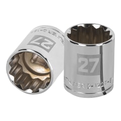 Dado poligonal encastre 1/2'' de 27 mm Truper 0