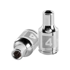 Dado hexagonal encastre 1/4'' de 4 mm. truper