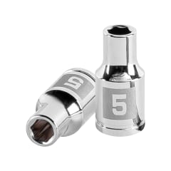 Dado hexagonal encastre 1/4'' de 5 mm. truper