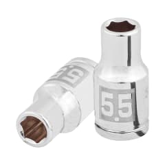 Dado hexagonal encastre 1/4'' de 5.5 mm. truper