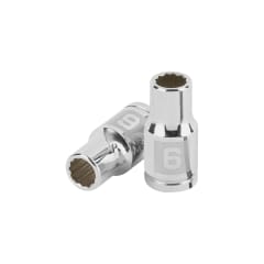Dado poligonal encastre 1/4'' de 6 mm Truper