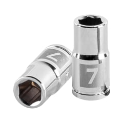 Dado hexagonal encastre 1/4'' de 7 mm. truper