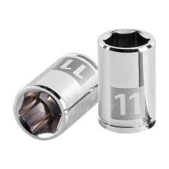 Dado hexagonal encastre 1/4'' de 11 mm. truper