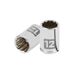 Dado poligonal encastre 1/4'' de 12 mm Truper