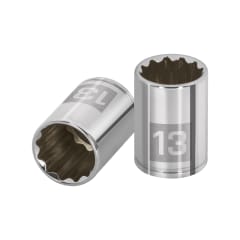 Dado poligonal encastre 1/4'' de 13 mm Truper 0