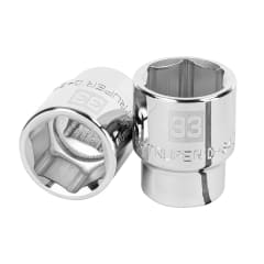 Dado hexagonal encastre 3/4´´ de 33 mm, Truper