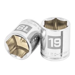 Dado hexagonal encastre 3/8'' de 19 mm. truper