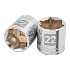Dado hexagonal encastre 3/8'' de 22 mm. truper 0