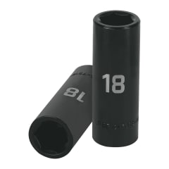 Dado tubular hexagonal encastre 1/2´´ de impacto de 18 mm, Truper