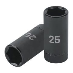 Dado tubular hexagonal encastre 1/2´´ de impacto de 25 mm, Truper