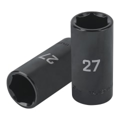 Dado tubular hexagonal encastre 1/2´´ de impacto de 27 mm, Truper
