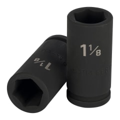 Dado tubular hexagonal encastre 3/4'' de impacto de 1-1/8'' 0
