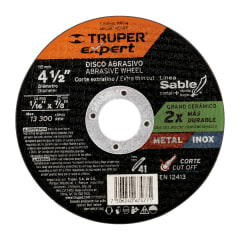 Disco Tipo 41 de 4-1/2´´ x 1.6 mm corte fino de metal, Expert Truper 0