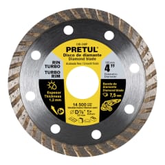 Disco diamantado de 4´´ x 1.2 mm rin turbo, Pretul