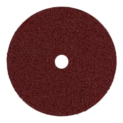 Disco de lija de 7´´ con respaldo de fibra, grano 24, Truper