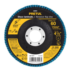 Disco flap 4-1/2´´ grano 60 centro 7/8´´, Pretul