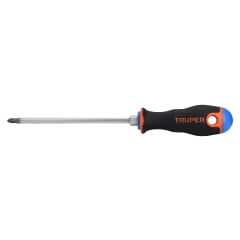 Desarmador de cruz 1/4'' x 6'' mango comfort grip Truper 0