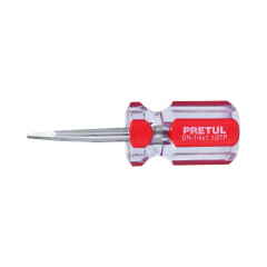 Desarmador plano 1/4 x 1-1/2´´ mango de PVC, Pretul 0
