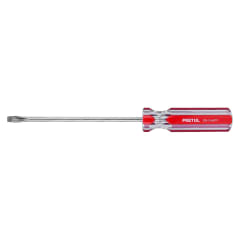 Desarmador plano 1/4 x 6'' mango de pvc. pretul