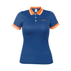 Polo camisero dry fit azul, para dama, Truper