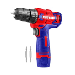 Taladro atornillador 10mm 12v Emtop