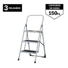 Escalera Tubular 3 Peldaños Pretul