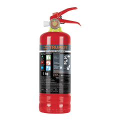 Extintor portátil recargable 1 Kg polvo tipo ABC Truper 0