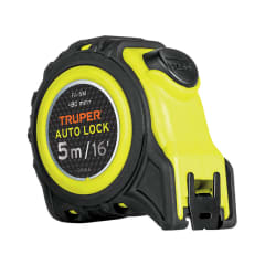 Wincha auto-lock contra impactos 5 m cinta 19 mm Truper