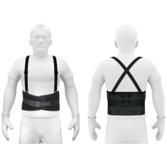 Faja lumbar con tercer cinturón talla M Truper 0