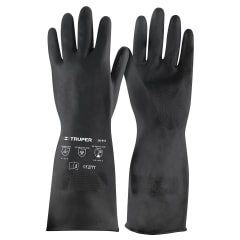 Guantes de neopreno p/manejo de químicos, grandes, Truper 0