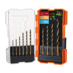 Juego de 10 brocas hss para metal en estuche, truper expert