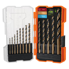 Juego de 13 brocas HSS para metal en estuche Truper Expert