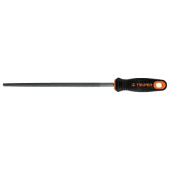 Lima redonda bastarda 10'' con mango doble inyección. truper