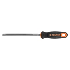 Lima triángulo pesado 6'' con mango doble inyección. truper