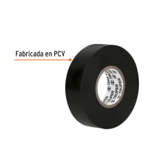 Cinta aislante de 18 m x 19 mm, negra en blíster, Truper