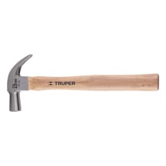 Martillo cabeza cónica 25 mm uña curva. mango madera. truper 0