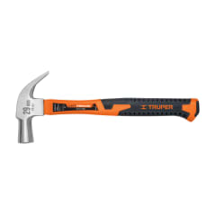 Martillo cabeza cónica 27 mm uña curva mango fibra vidrio Truper 0