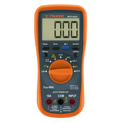 Multitéster profesional con rms verdadero y auto rango deluxe Truper 0