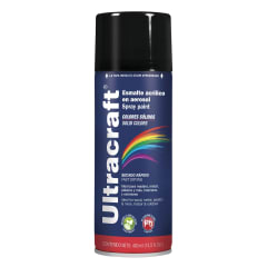 Pintura spray color Negro Brillante  ULTRACRAF 0