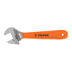 Llave francesa 8'' cromada mango de pvc Truper