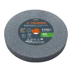 Piedra para amoladora de banco 10 X 1-1/4´´, óxido de aluminio, grano 60 Truper