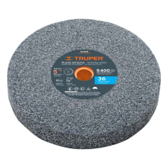 Piedra para amoladora de banco 5 X 3/4´´ óxido de aluminio, grano 36 Truper 0