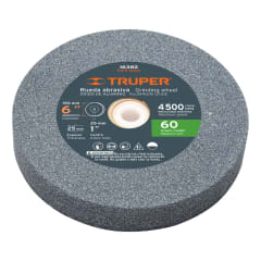 Piedra para amoladora de banco 6 x 1'' óxido de aluminio grano 60 Truper 0